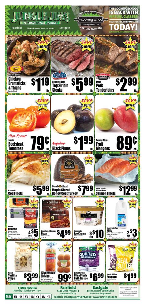 Jungle jim%27s weekly ad - We’re getting shipments of spring gardening supplies daily, so stop by and see us – we can help you get your garden looking beautiful again. The Garden Center is open from 8am-6pm now, and hours will expand to 8am-8pm in a few weeks once spring gets into full swing. There’s no better time to grab all the supplies you need and ask any ...